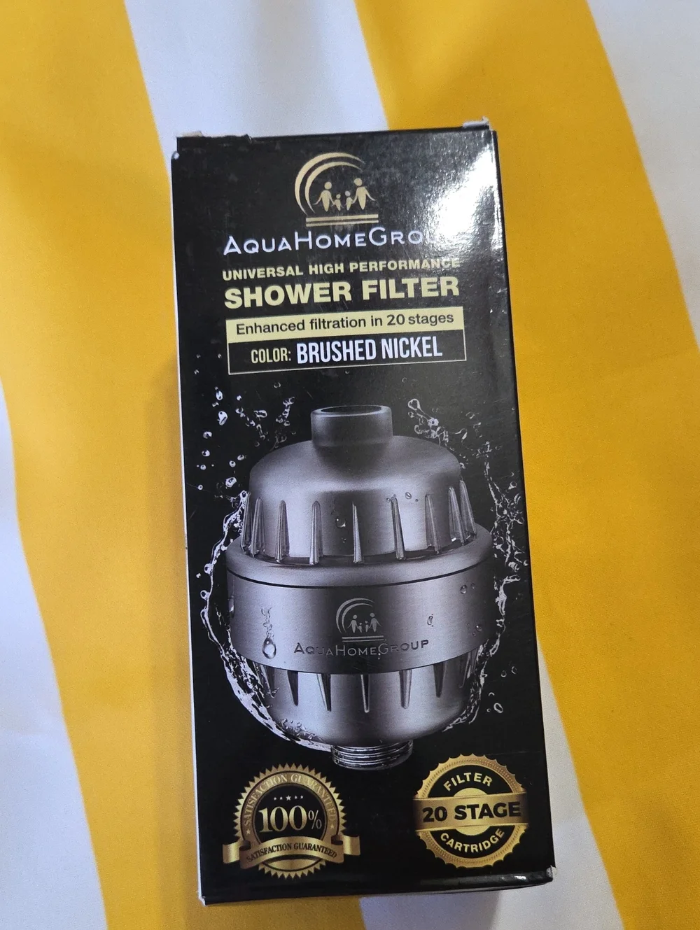 Brushed Nickel Shower Filter - High Performance